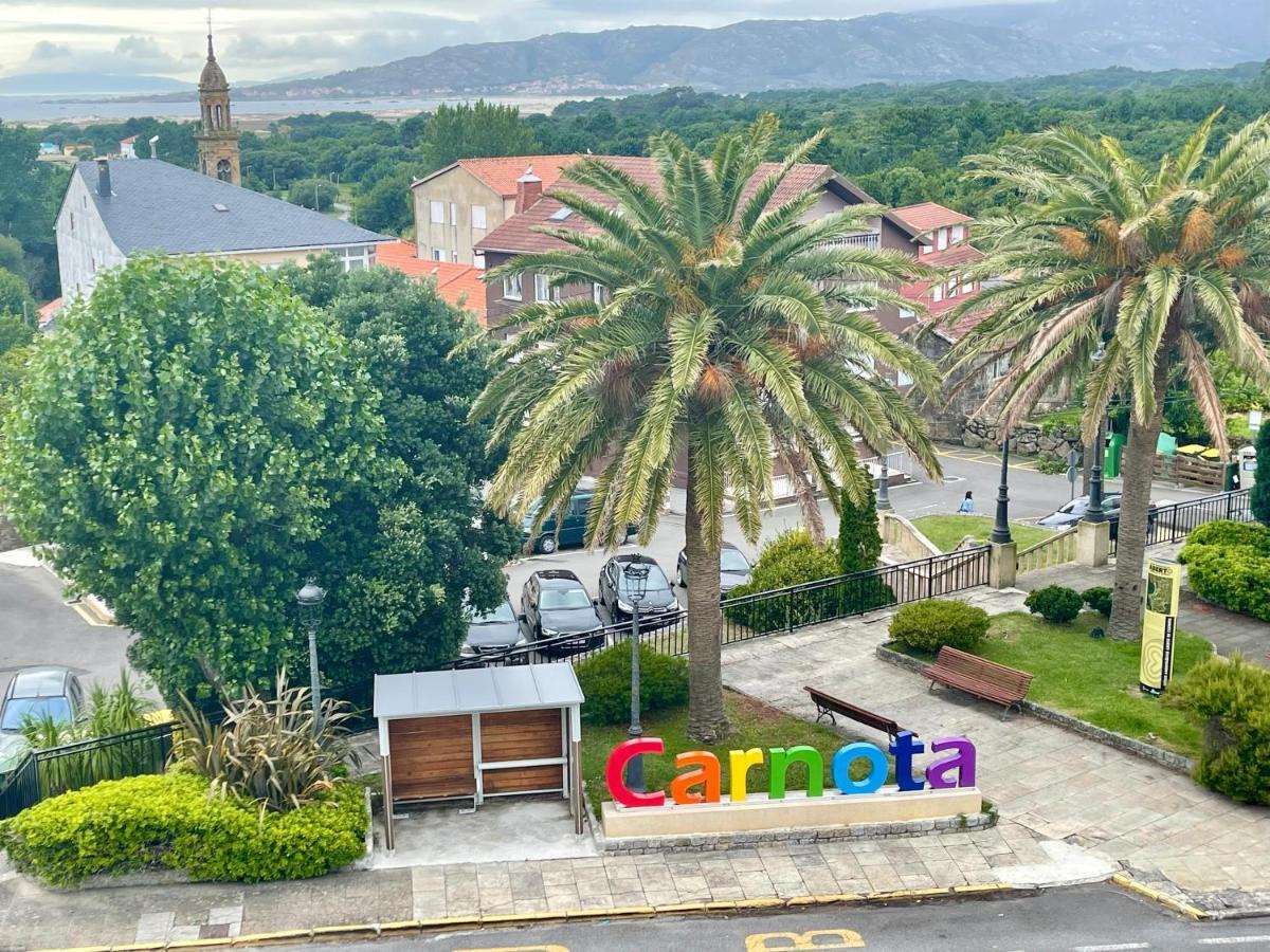 Apartamento Playa de Carnota Bagian luar foto