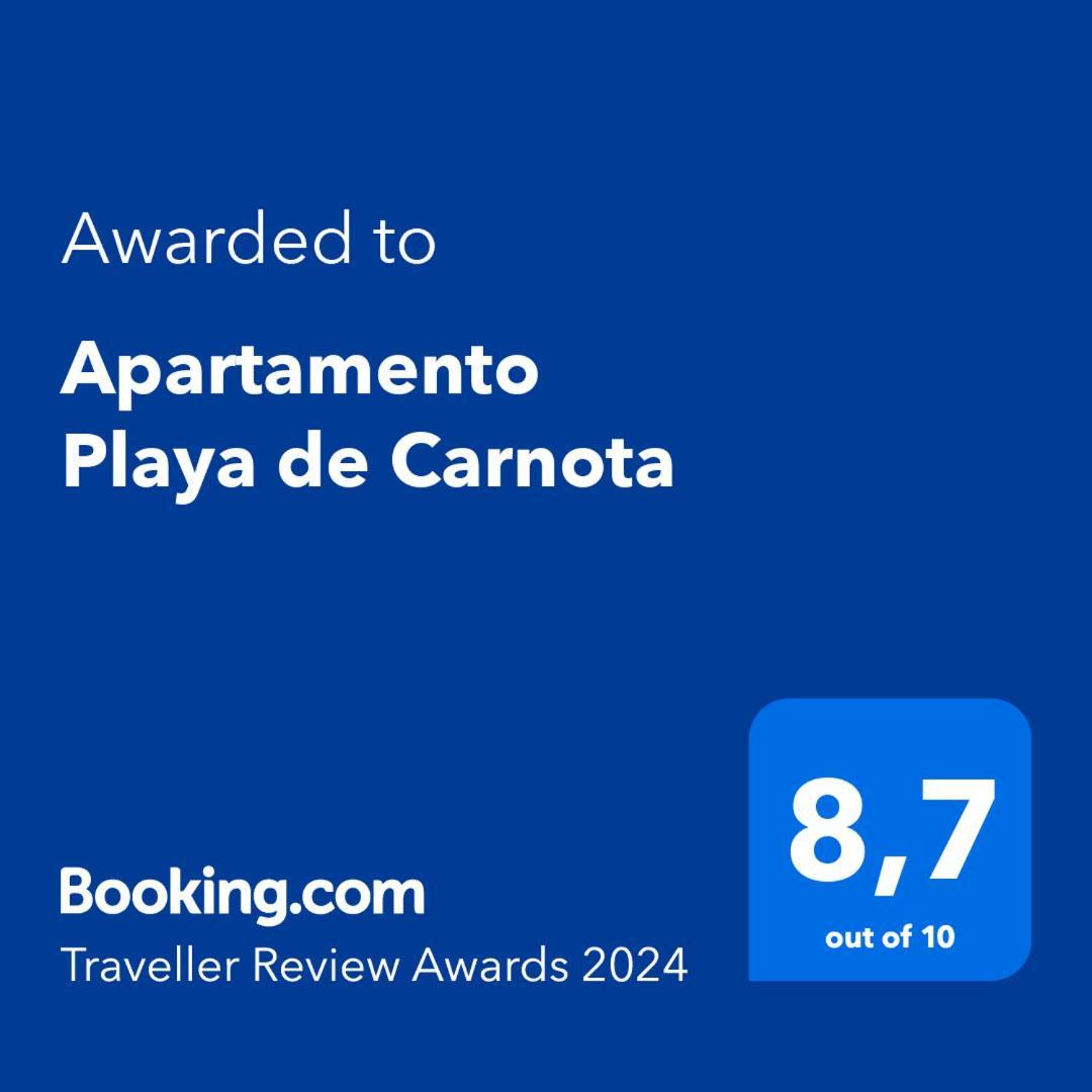 Apartamento Playa de Carnota Bagian luar foto